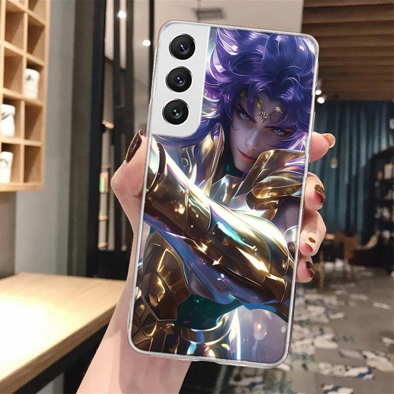 Saint Seiya Cool Soft Phone Case For Samsung Galaxy S24 S23 S22 S25 Ultra S21 Plus S20 FE S10 + S25 Edge Pattern Capa Galaxy S24