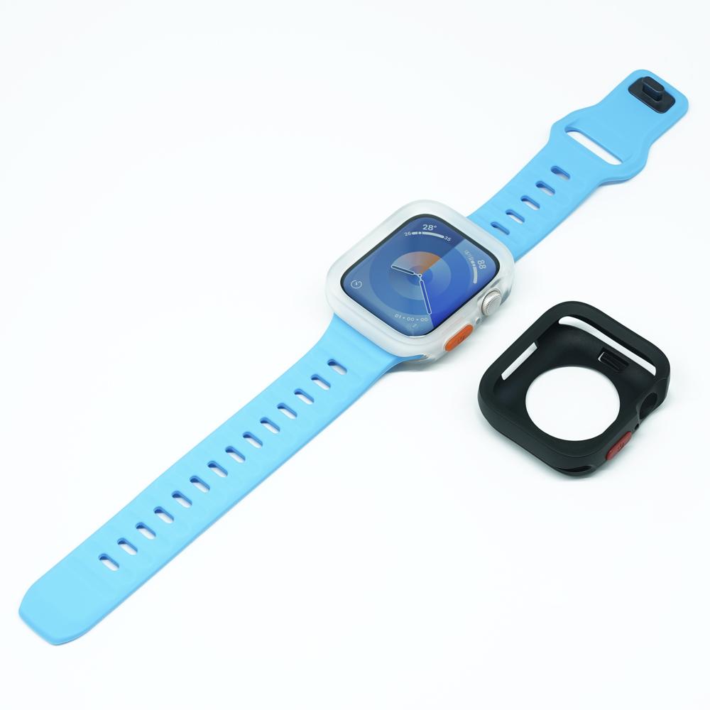 Biltin Apple Watch Strap Integrated Case Silicone Band 10 9 8 7 Se2 Se (A Type)