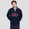Gap Unisex Fall 2025 Logo Fleece Half-Zip Stand-Collar Sweatshirt