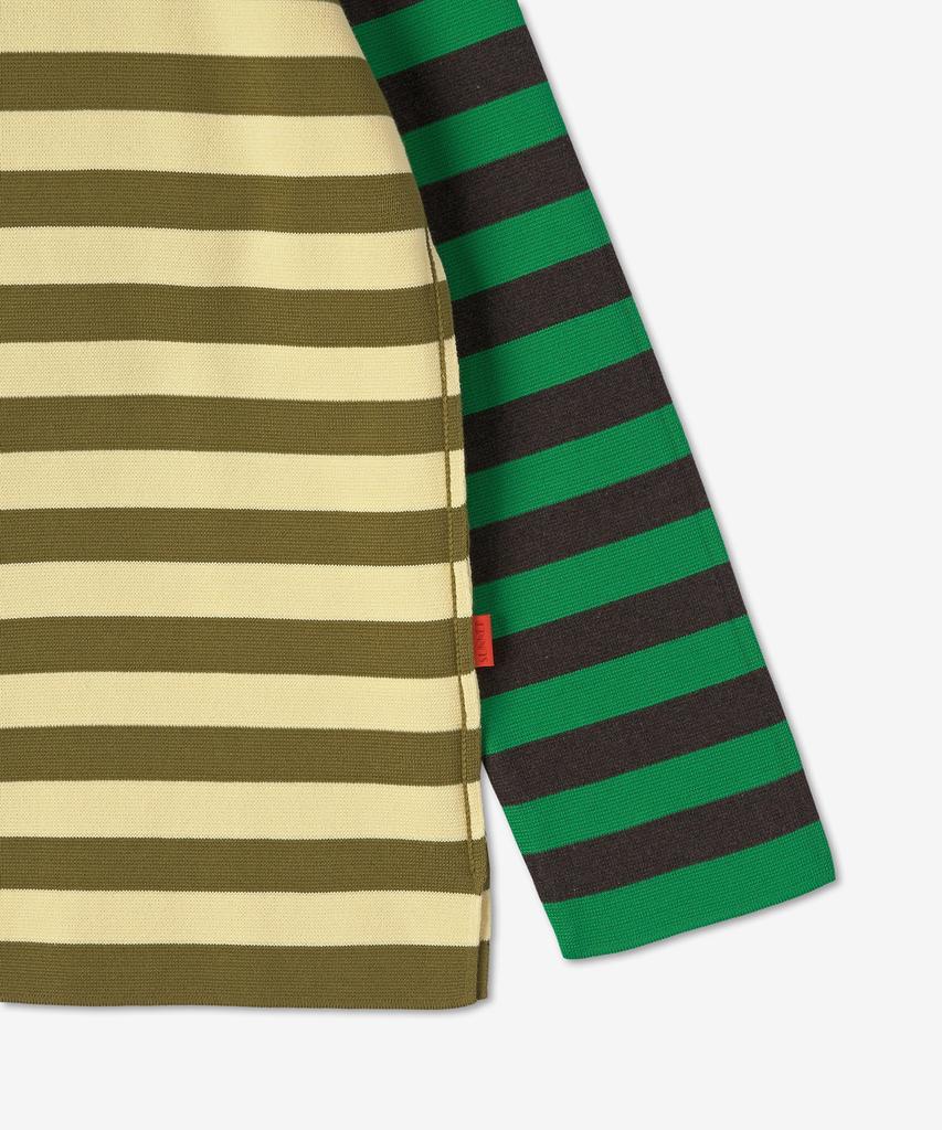 SUNNEI Block Round Neck Knit - Olio:Banana / Crtwmtop0017134