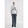 Cotton Crew-Neck T-Shirt Man Oversized Loose Graphic Crew Neck Luxury Style Sander Short-sleeved Comfortable Female Male Clothing