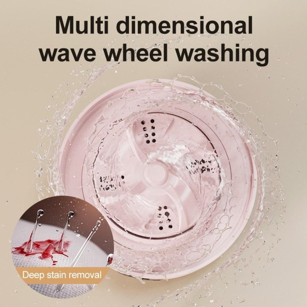 Rechargeable Mini Laundry Machine Cordless Underwear and Socks Washer Apartments Use