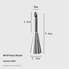 4Pcs Puff Pastry Piping Nozzle Set Food Grade Stainless Steel Decorating Tips for Cake Cupcake Home Baking