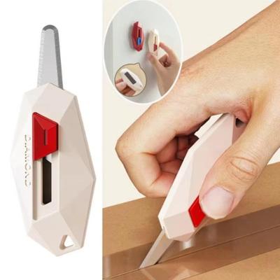 Design Diamante Coltello Unbox di Sicurezza Taglierino a Testa Rotonda Magnetico Taglierino per Scatole di Cartone per Aprire Pacchi Lettere Coltello Utilità