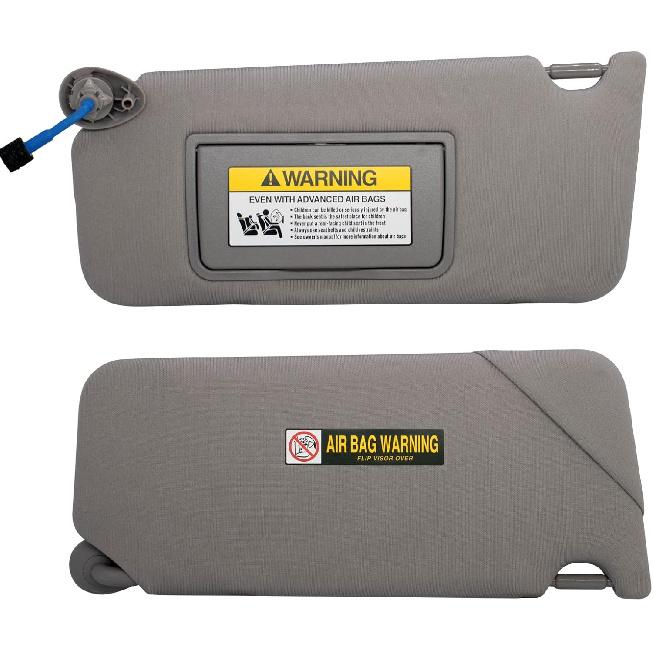 NHILES Left Driver & Right Passenger Side Sun Visor Compatible With Honda Accord 2008 2009 2010 2011 2012 2013 2014 2015 2016 2017 With Light