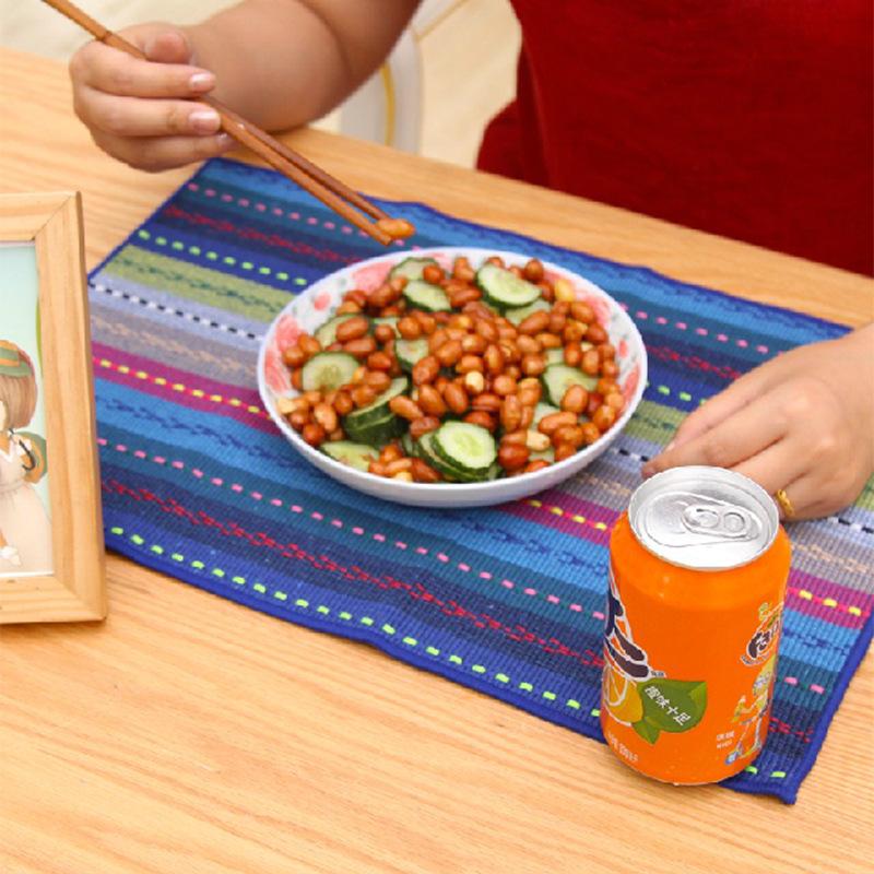 Bavlněná podložka pod talíř v evropském stylu, odolná proti teplu: Ochrana proti opaření, Vysokoteplotní izolace pro západní stolování