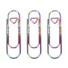 20PCS Stainless Steel Pen Clips Paperclip Pencil Holder for Journal Notebook Dazzling Color