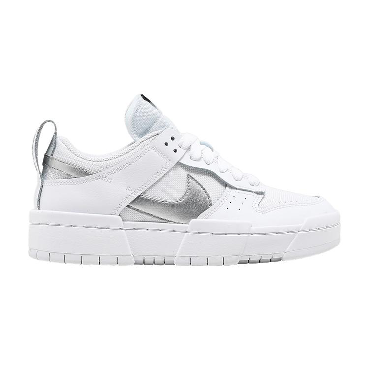 Nike Wmns Dunk Low Disrupt White Metallic Silver 40