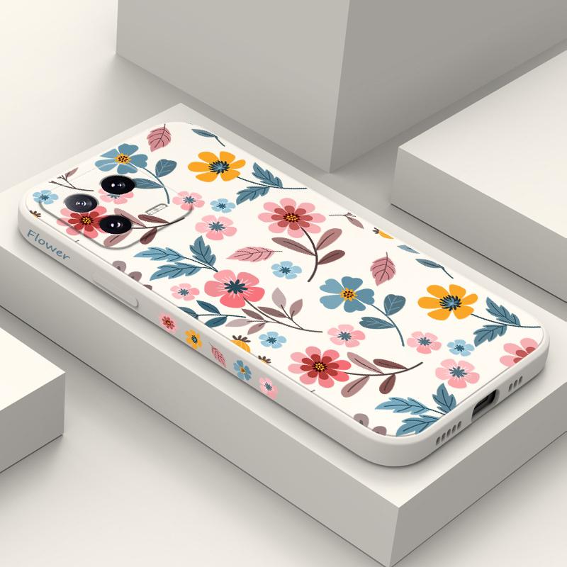 Flowerstalk Flower Phone Case For Xiaomi 15 15T 14 14T 13 13T 12 12X 12T 12S Mi 11 11T 10 10T Pro Max Lite Silicone Cover