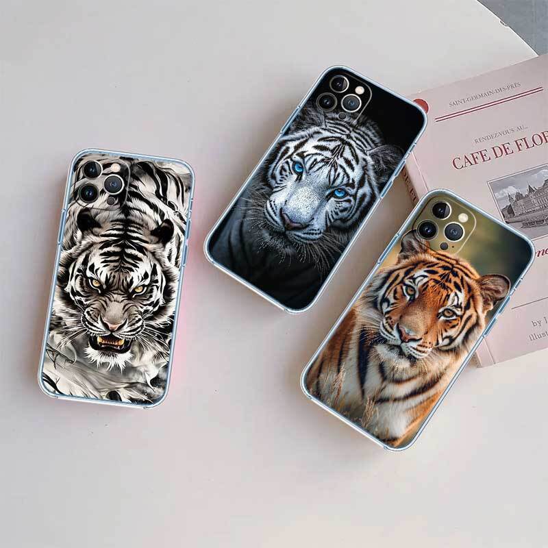 Animal Tiger Phone Case for Motorola Edge 20 30 S30 40 50 Fusion Lite Plus Pro Ultra Neo One Action Zoom Hyper Power Macro Vision