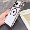 For For Iphone 17 Pro Max Plating Heart Cases For For Iphone 16 1 14 13 17Air  Wireless Charging Soft Phone Case