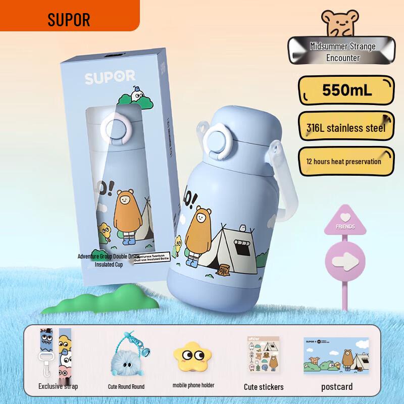 SUPOR KCV55AL20 Children s Straw Water Bottle