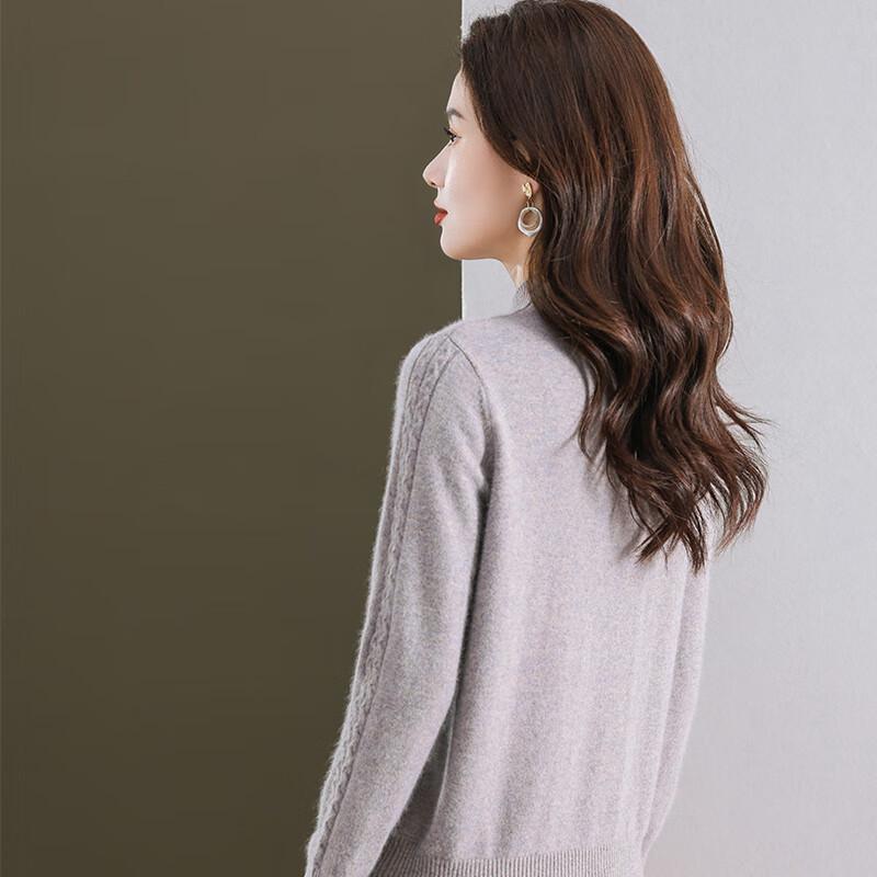 Fengxun Women's Autumn/Winter Mock Neck Sweater