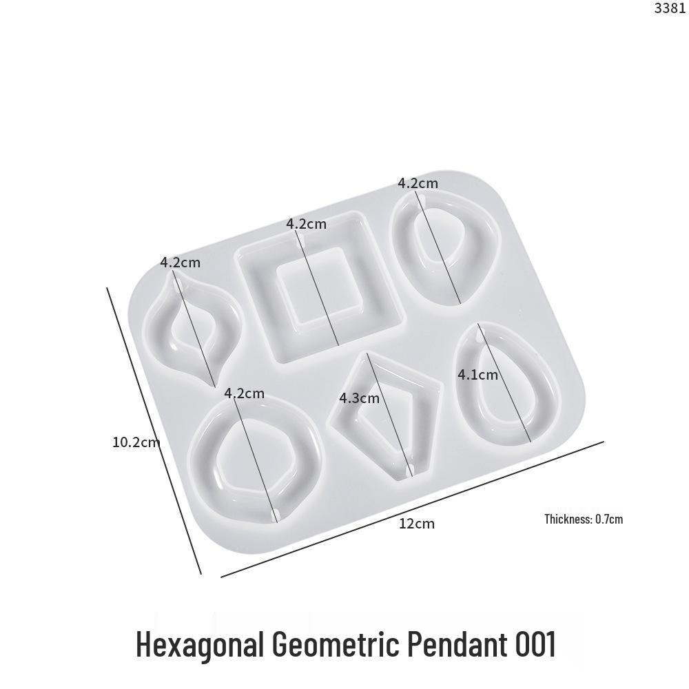 Irregular Flower Leaf Arch Epoxy Pendant Silicone Mold for DIY Crystal Earrings