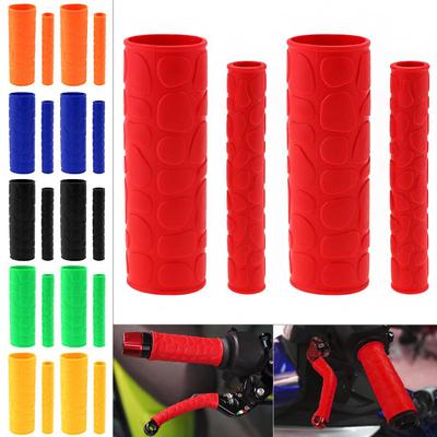 106 mm weiche TRP-Motorradgriffe mit Muster und 2 Handbremsabdeckungen für Motorräder