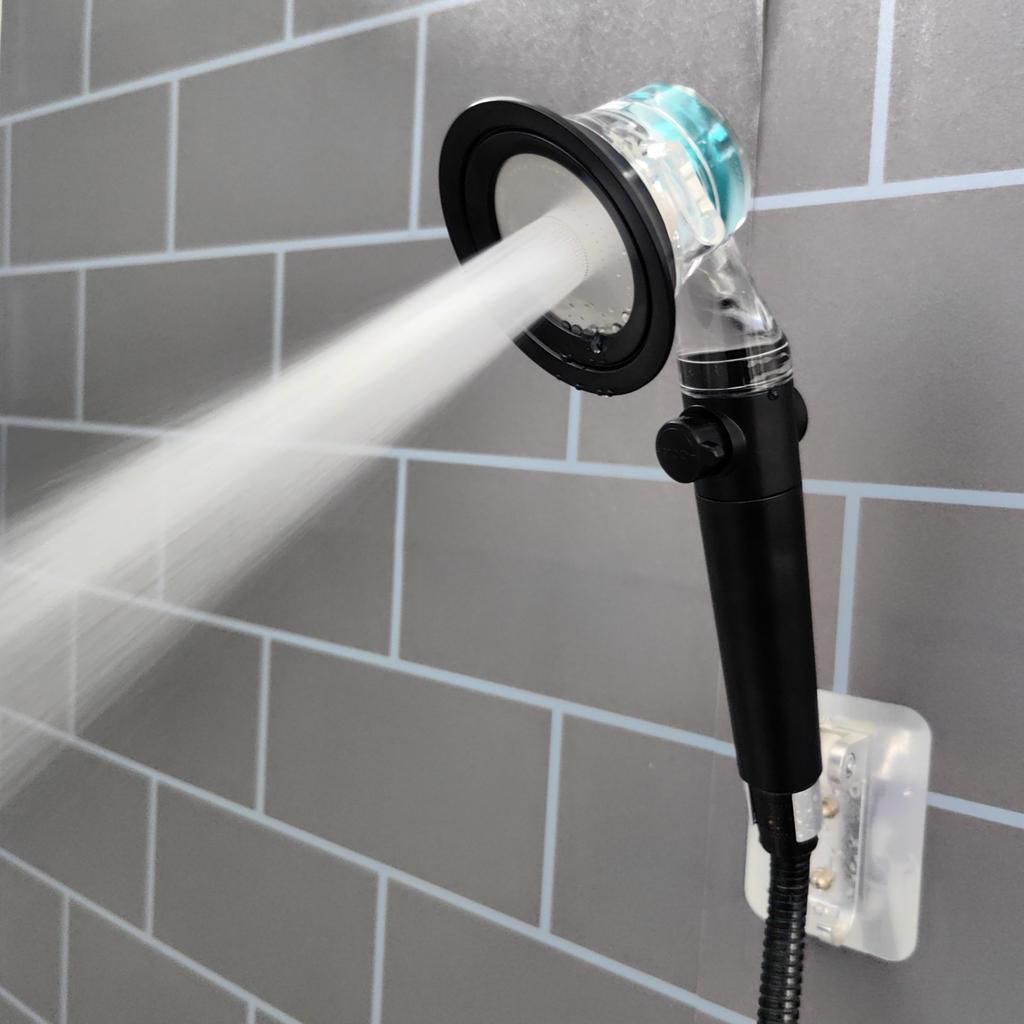 Luxus-Design 3 Modi Turbo-Ventilator Duschkopf Hochdruck Wassersparend Sprühkopf Verstellbar Duschkopf Filter Badezimmer Zubehör