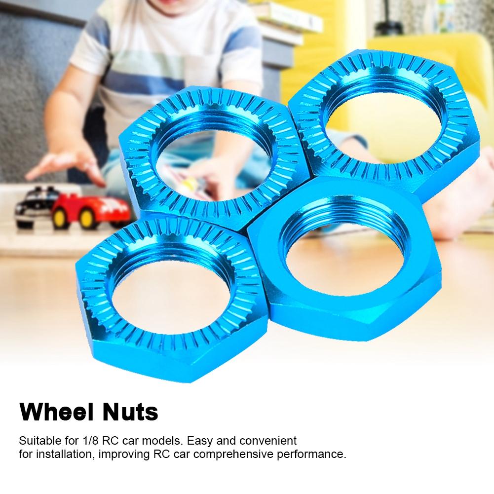 Aluminum Alloy Wheel Nuts 17mm Spanner for 1Celsius8 RC Car Accessory (Silver)