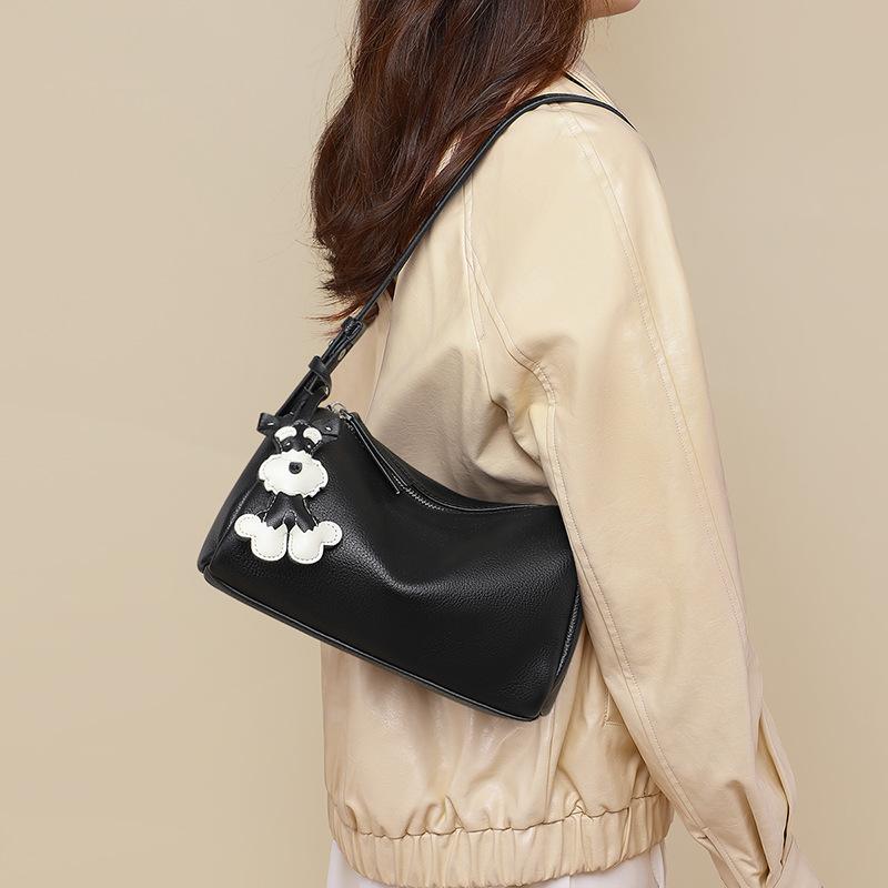 

Tote bag women s new women s bag summer leather shoulder armpit bag large capacity messenger bag чёрный