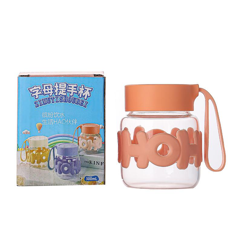 Fat Cup with Lid, Transparent Creative Portable Glass, Cute, Simple, Compact, Portable Gift Cup, Souvenir Cup