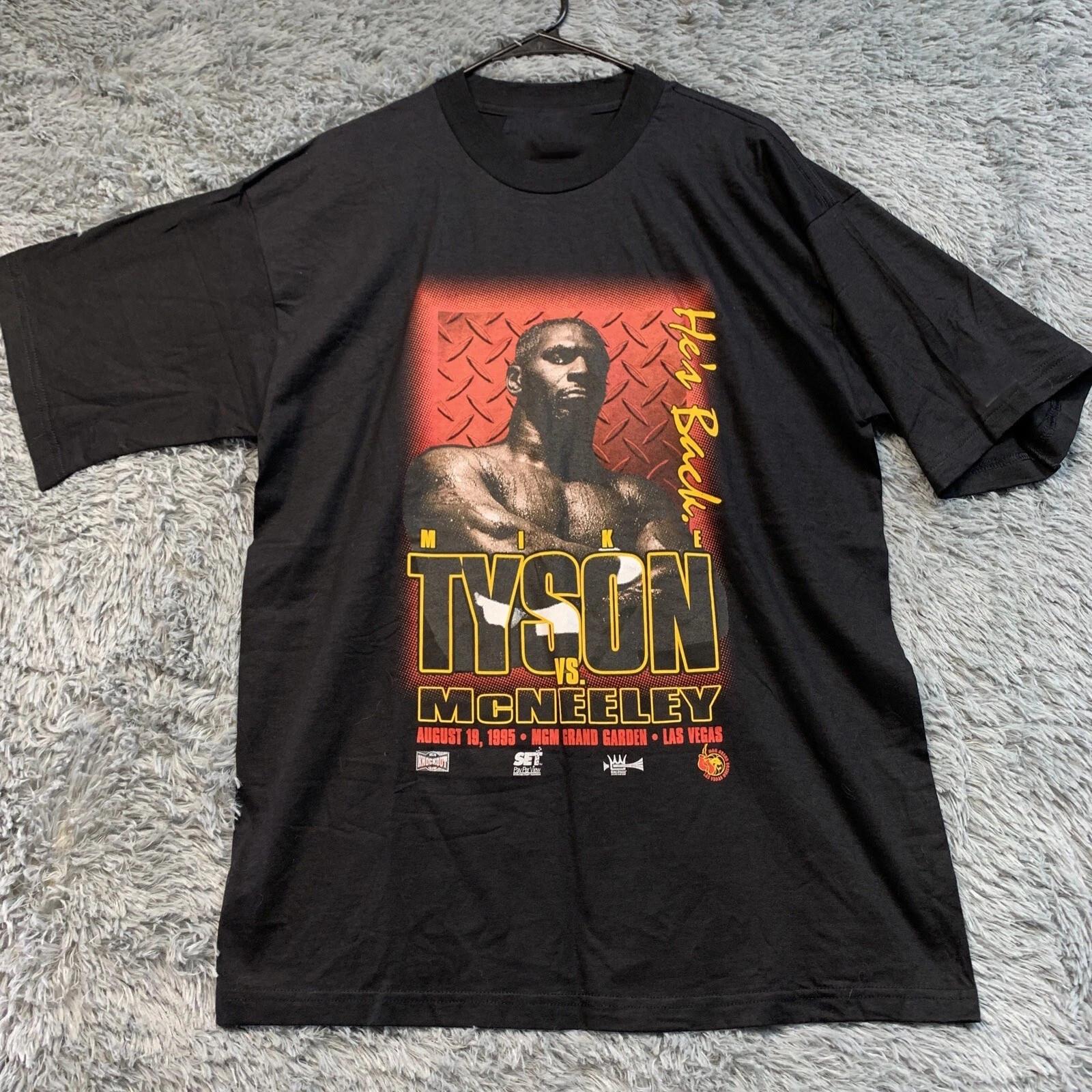 Mike Tyson vs Peter McNeeley T Shirt Full Size S to 5XL XXXXL