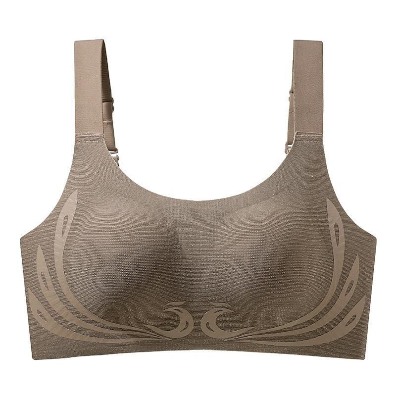 

Женский ультратонкий сексуальный кружевной бюстгальтер большого размера с фиксированной чашкой и ушками кролика, для большой груди, визуально уменьшающий и поддерживающий грудь. 3XL