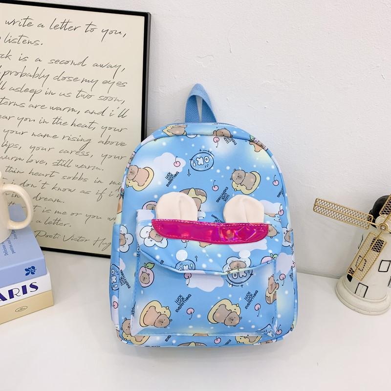 School Bag Fashion Children's Bag Love Cartoon Small Class Boys and Girls Backpack Casual Snack Bag