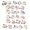 Craft Beads Set 10Pcs DIY Acrylic Bubble Letter Beads, Colorful Large Alphabet for Jewelry Making Crafts Making, Spacer Keychain Bag Charm Custom Word