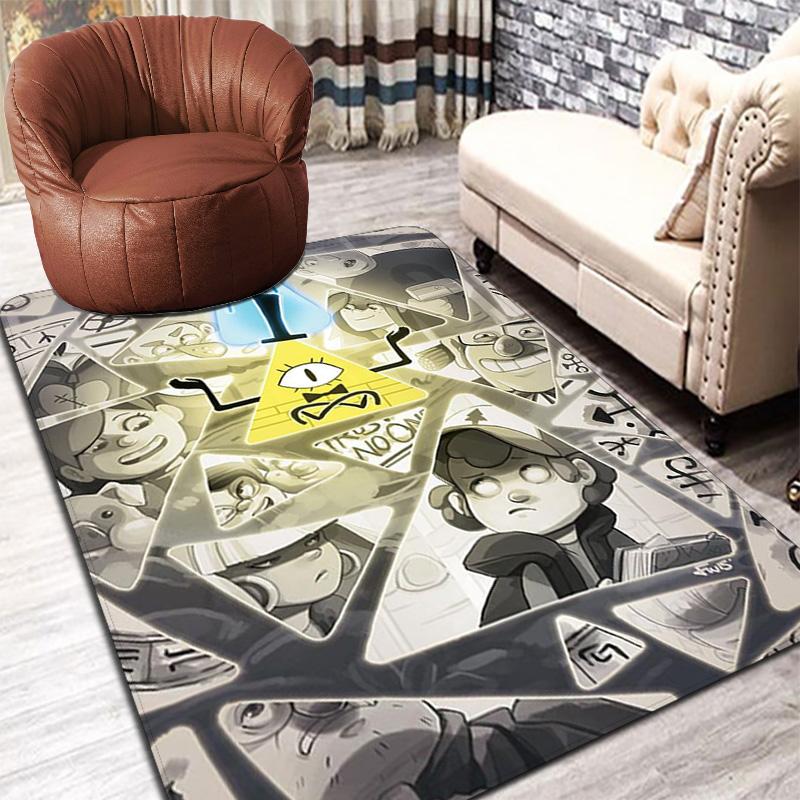 Gravity Falls Rug Floor Mat for Living Room or Bedroom Soft and Comfortable Carpet a Gift for Birthday and Holiday.MFF0918309