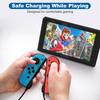 Tragbares Joy-con USB-Ladekabel Kurz für Nintendo Switch Controller mit LED-Anzeige Ersetzt Joy-con Ladestation, Reise-Ladekabel