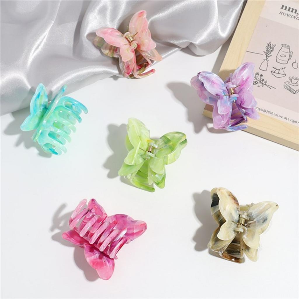 Butterfly Hair Claw Clips Non-slip Hair Jaw Clips Medium Size Hair Clips for Women Girls' Hair Accessories