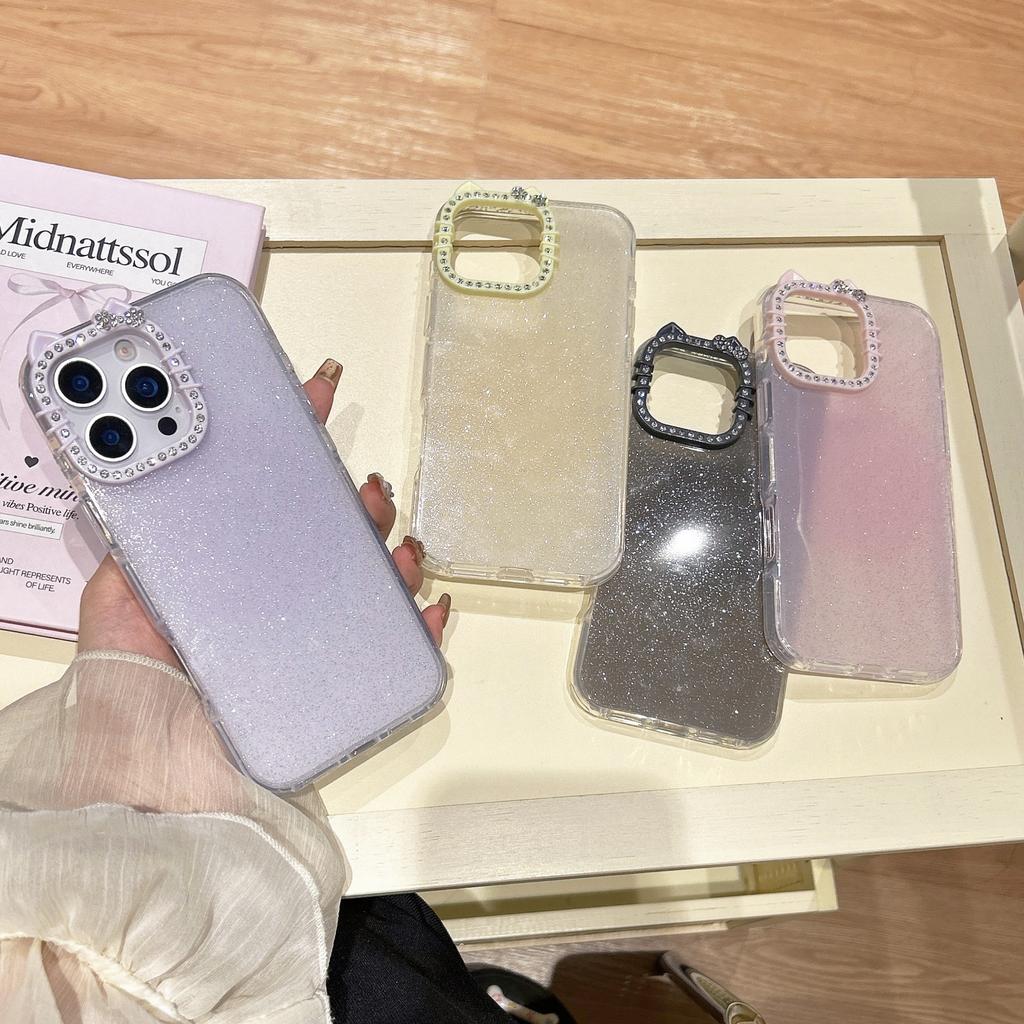 Ins Style Gradient Glitter Round Edge IMD Compatible with iPhone 16 Pro Max Phone Case Apple 17 New Model 14/15