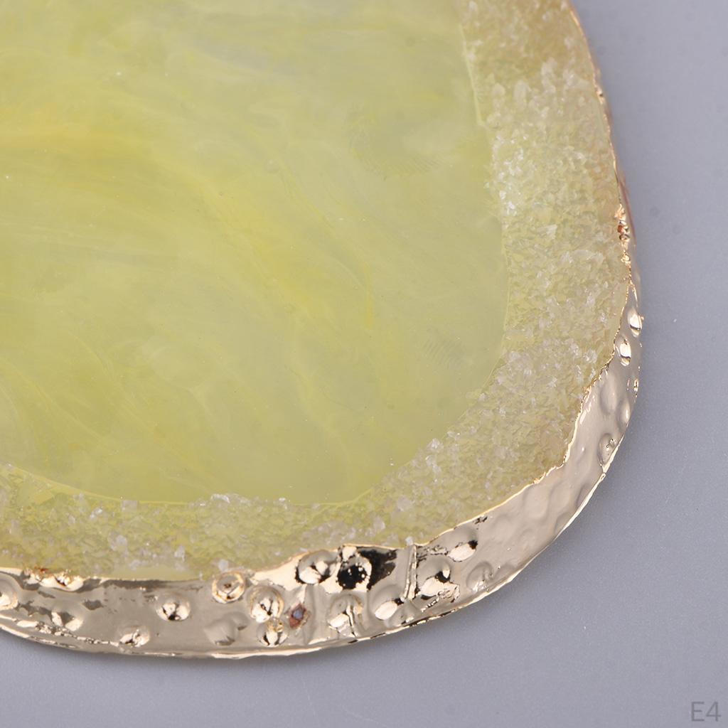 Gold Edge Imitation Agate for Nail Art Body Face Paint Coaster Cup Mat
