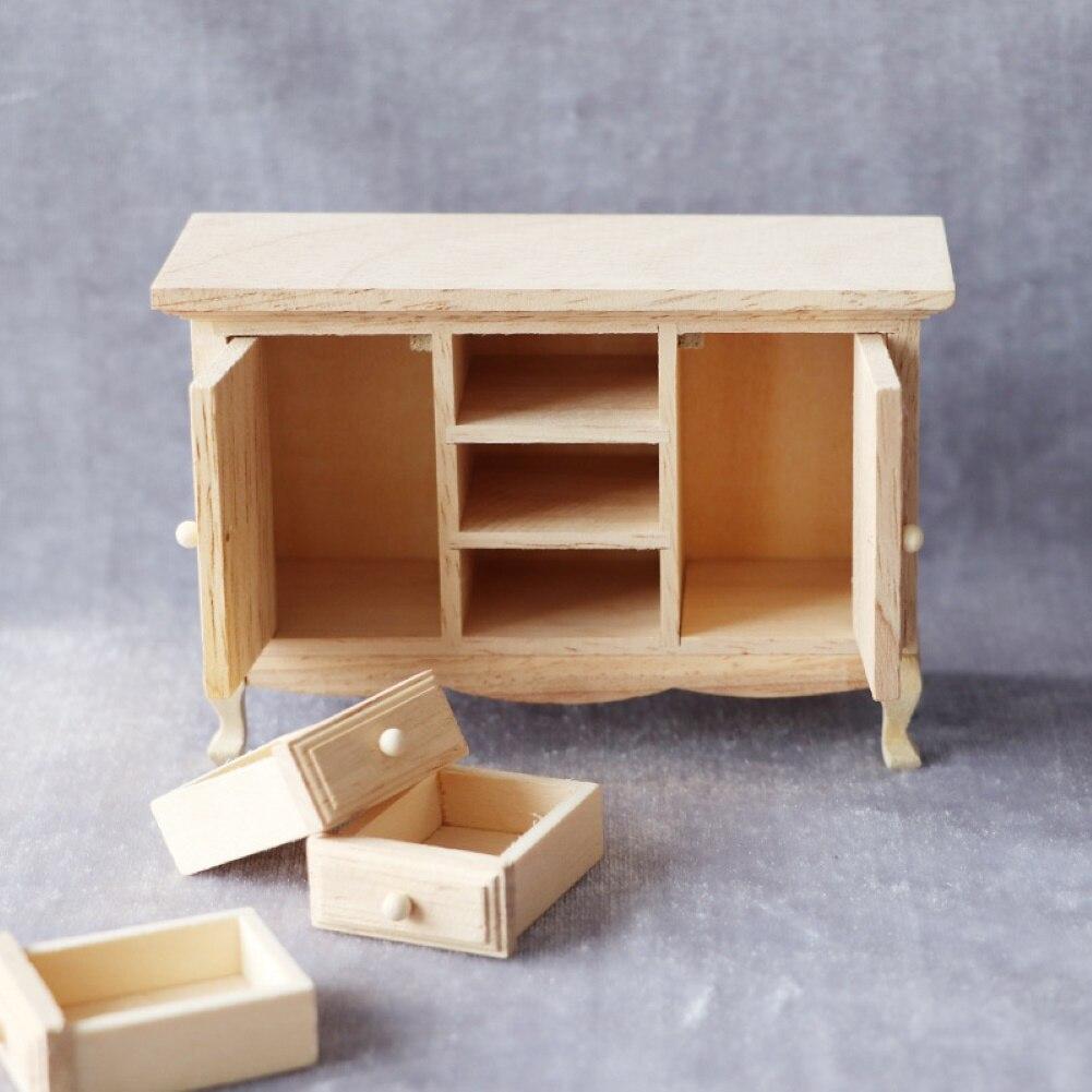 Mini Simulierter Holzschrank Puppenhaus Figur Modell Spielzeug Realistische Puppenhaus Miniaturen Figuren 1/12 Puppenhaus Zubehör
