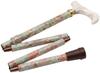 A beautiful and gentle folding cane adorned with Liberty Lightweight and stylish walking for heights approximately (Margaret Annie) print. women's