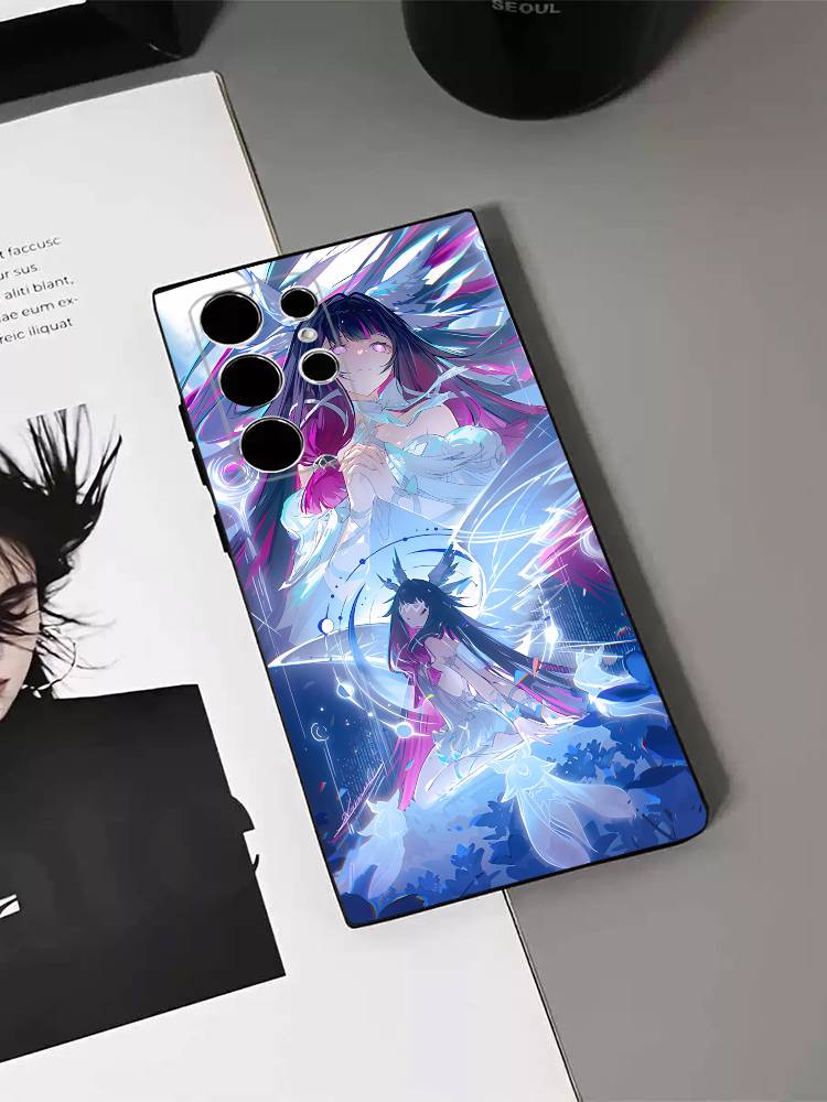 G-Genshin C-Columbina Impact Phone Case For Samsung S26,S24,S21,S22,S23,S30,Ultra,S20,Plus,Fe,Lite,5G Black Cover
