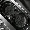 Cow Leopard Print Style 2 Pieces Car Cup Holder Coaster - Anti Slip, 2.8-Inch Made Of Natural Rubber, Washable, Weighing 15 Grams Per Piece