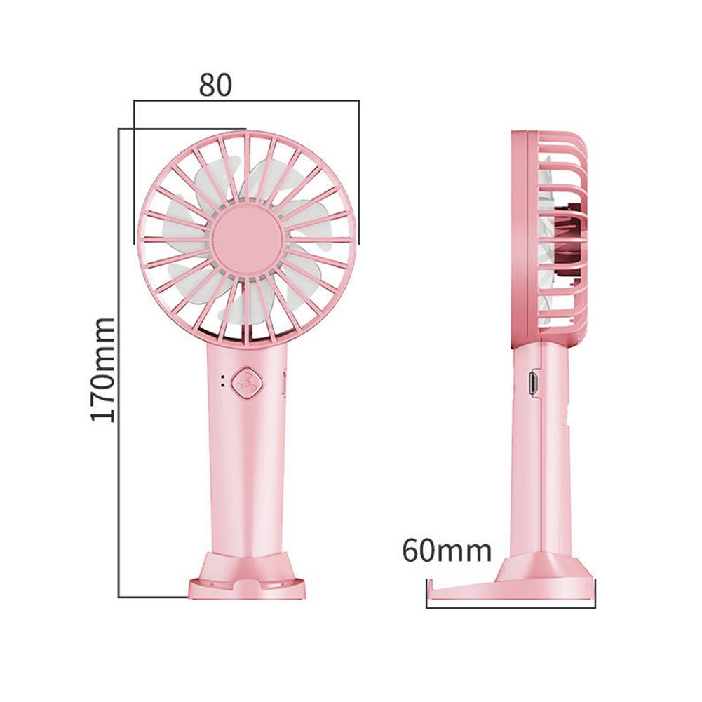 USB Rechargeable Mini Strong Wind Handheld Fan 3 Speeds Strong Wind Portable Fan For Travel Outdoor Home Office for Women Men