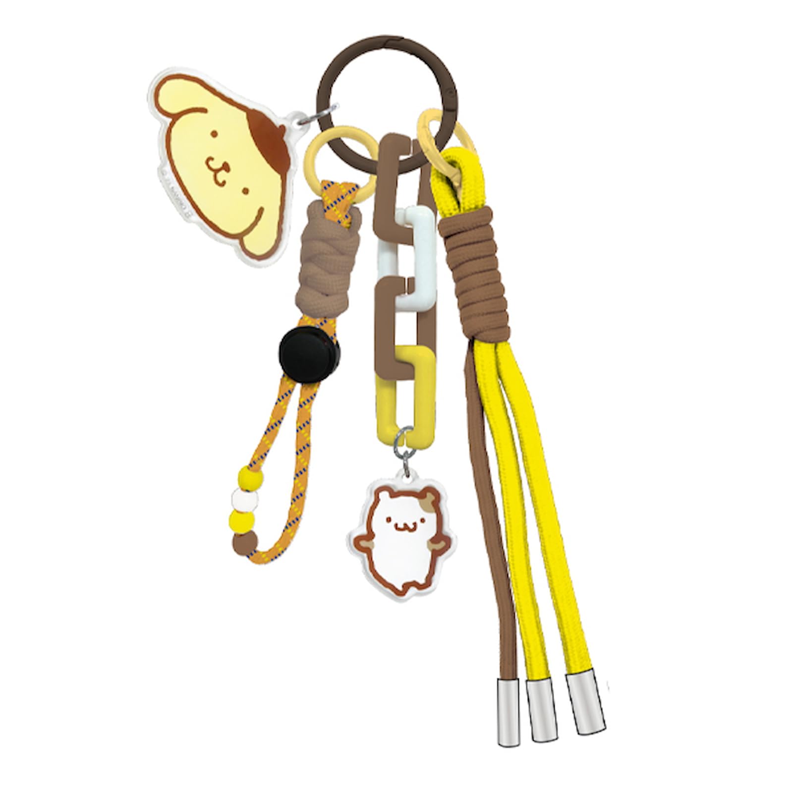 Компания K Персонажи Sanrio Помпомпурин Брелок-подвеска В19 x Ш5 x (SAC-SC-PN) D1.5см