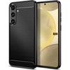 Protective Case - Booling - Samsung Galaxy S24 - Flexible - Carbon Effect - Black
