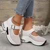 Sports sandals new non-slip summer mother shoes breathable casual empty thick-soled wedge heels single shoes