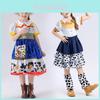 Toy Story Jessie Cosplay Dress Set With Polyester Fabric For Girls Summer Play