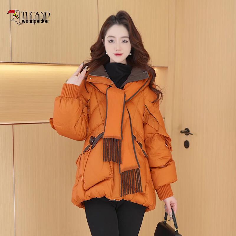 

Женский пуховик Woodpecker с капюшоном из пуха белой утки M