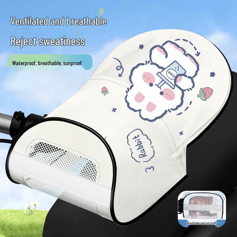 Waterproof Electric Scooter Sunshade Gloves: UV-Protection Handlebar Covers for Summer