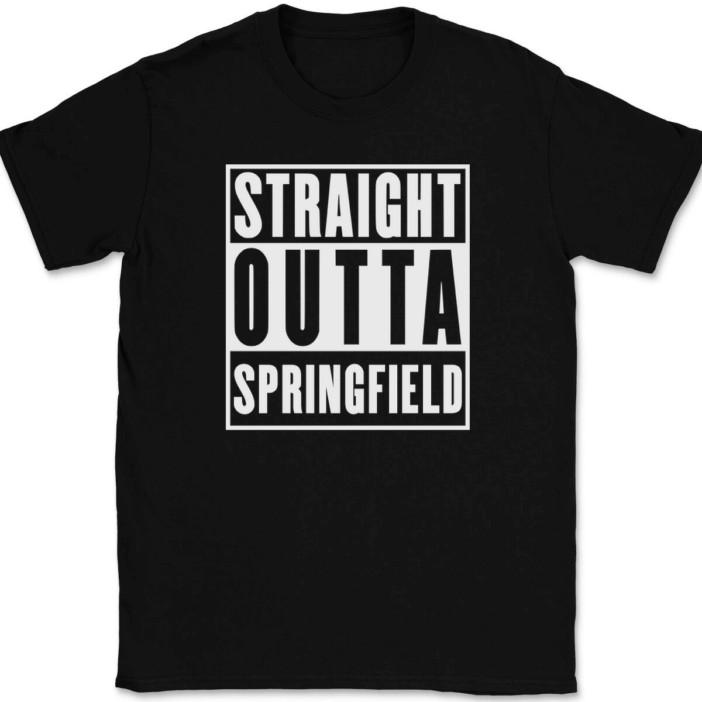 

Straight Outta Springfield T-Shirt Tee Funny Humor Missouri City 4XL