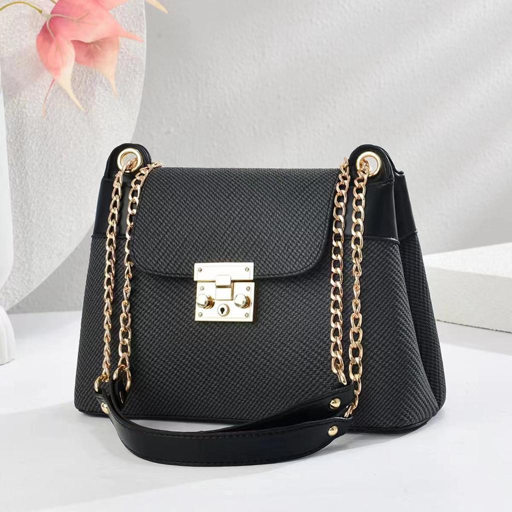 New High Appearance Horizontal Embossed Fashion Handbag Macaron Shoulder Bag Large Capacity Chain Women Bag Tide