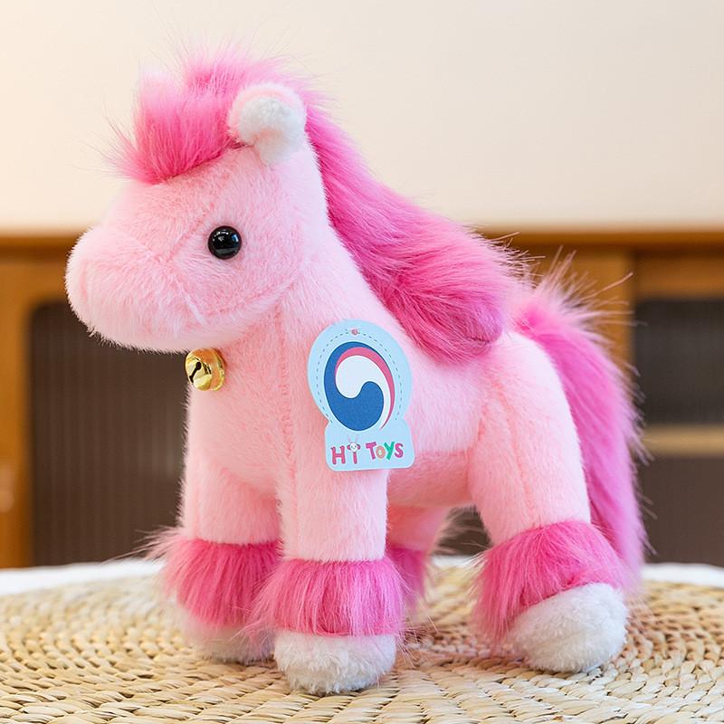 Year Of The Horse Plush Toy Cute Bell Pony Doll Kids Gift For Children