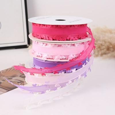 2,5 cm Breit Bunt Weich Herz Leichtes Band Romantisch Doppelseitig Premium-Accessoire Langlebig DIY Exquisit 20 Yard