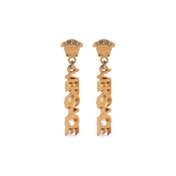 

Versace Metal Logo Pendant Metal Earrings Women Earrings Gold 10022731A006203J000 Gold,F