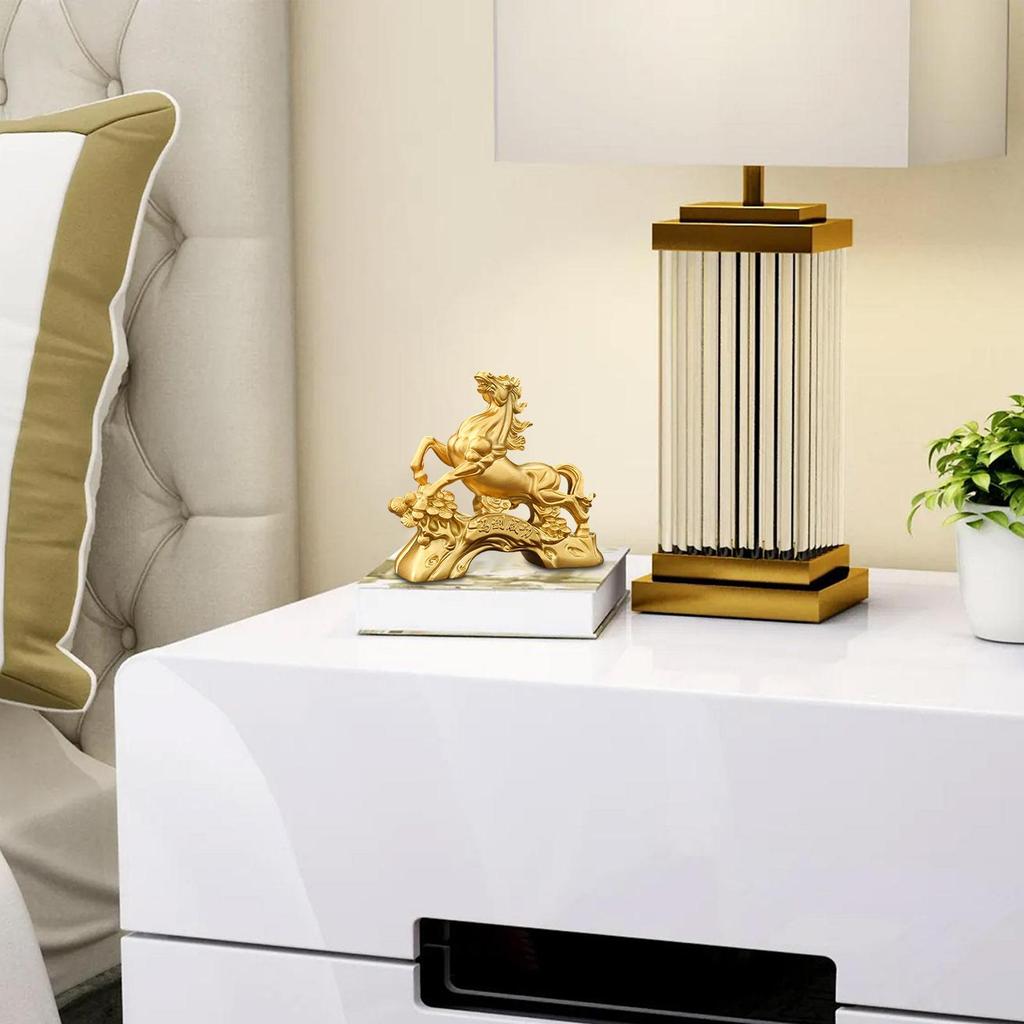 Horse Figurines Auspicious Blessing Animal Ornaments 2026 Chinese Horse Mascot Small Figurines For Bedroom Living Room Desk