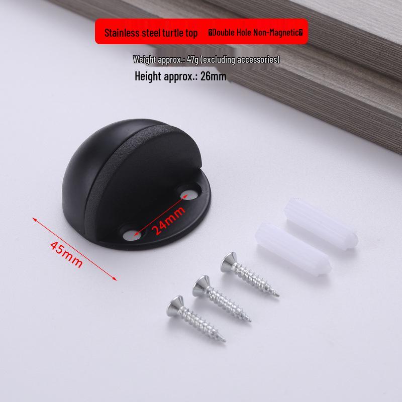 Halbkreisförmiger, geräuschloser Anti-Kollisions-Türstopper aus Edelstahl für Schlafzimmer/Badezimmer